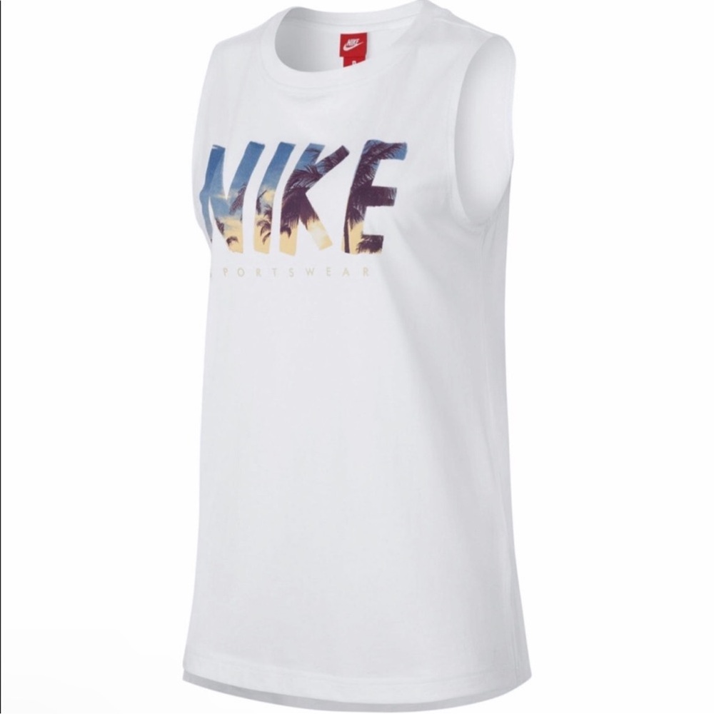 Nike “Sportswear” Palm Tree Workout Tank Top XXL - Picture 1 of 7